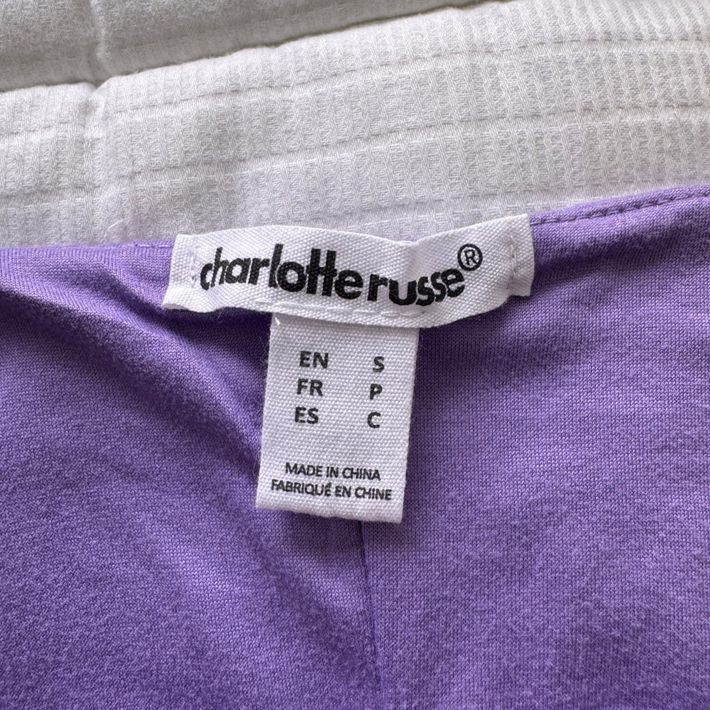 Charlotte Russe purple bodycon mini dress, size S - Picture 7 of 8